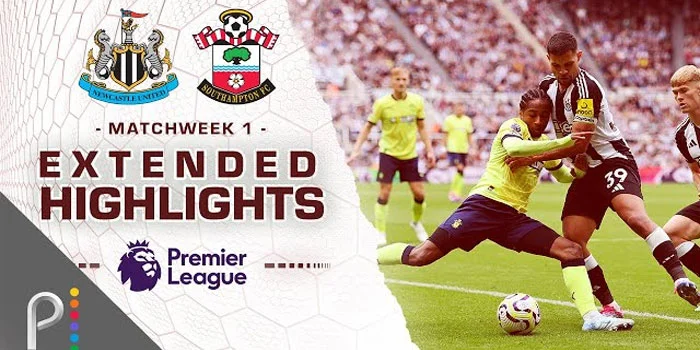 Hasil Pertandingan New castle vs southampton 17 Agustus 2024